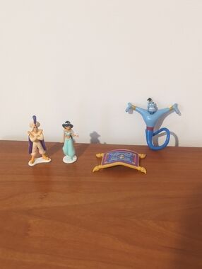 Aladdin Character Toy Set - Blue, Teal, Gold Figurines